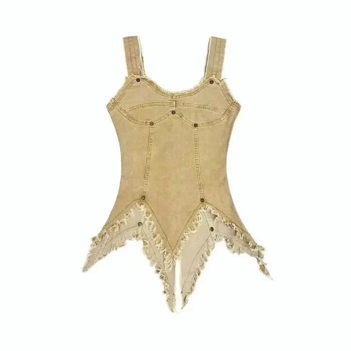Jupe courte en denim pour filles