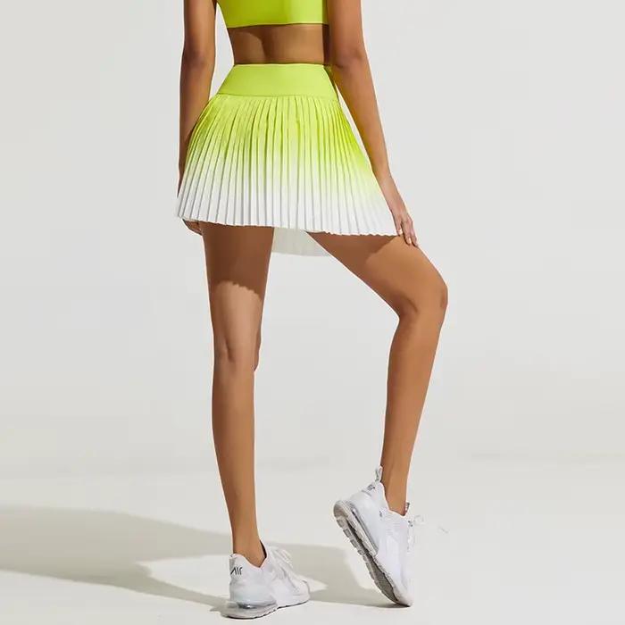 Jupe de tennis plissée avec poches pour femme