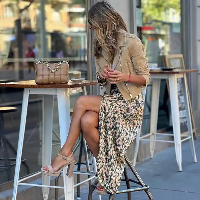 Ensemble deux pièces jupe Vintage pour femmes