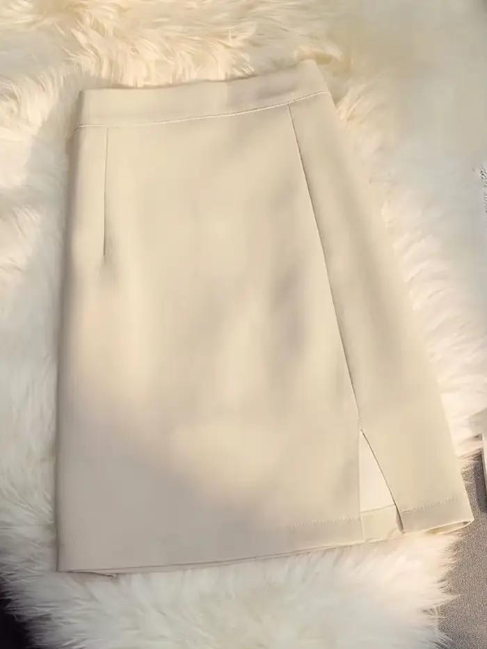 ZOpastels-Jupes taille haute pour femmes