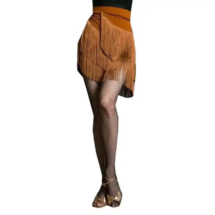 Jupe de danse latine imprimée léopard