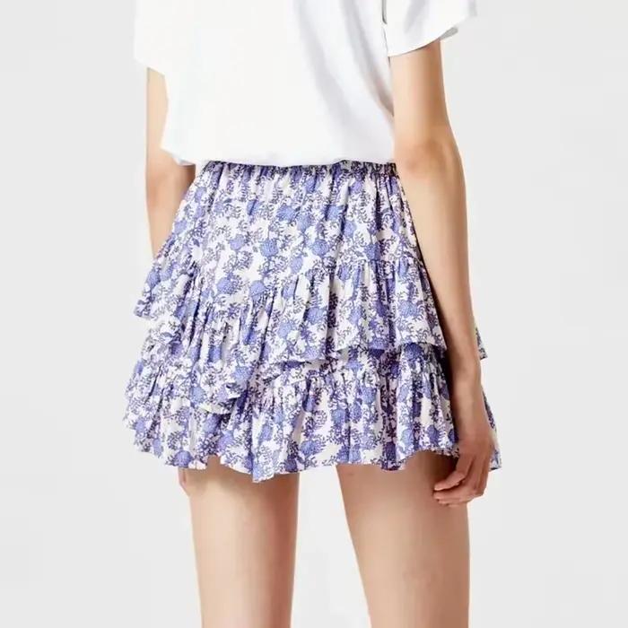 Mini jupe mi-longue pour filles