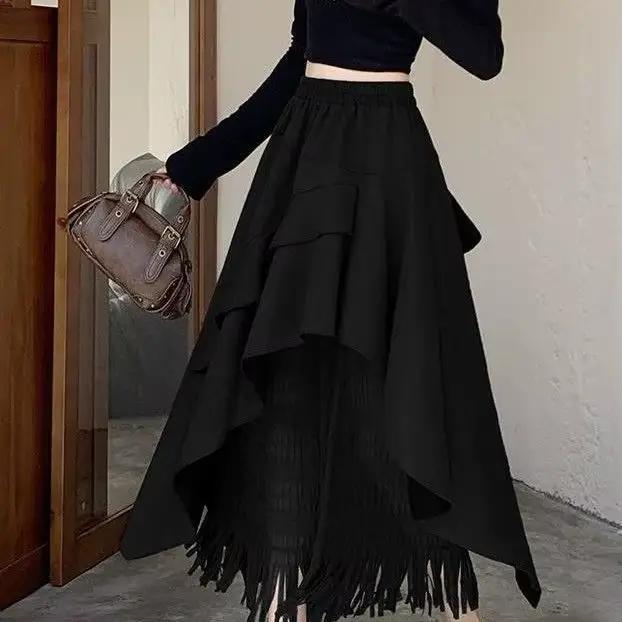 Jupe irrégulière Vintage pour femmes