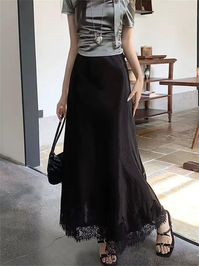 Jupe sirène élégante en satin pour femme