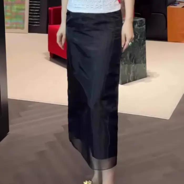 Nouvelle jupe d'été en maille française pour femme
