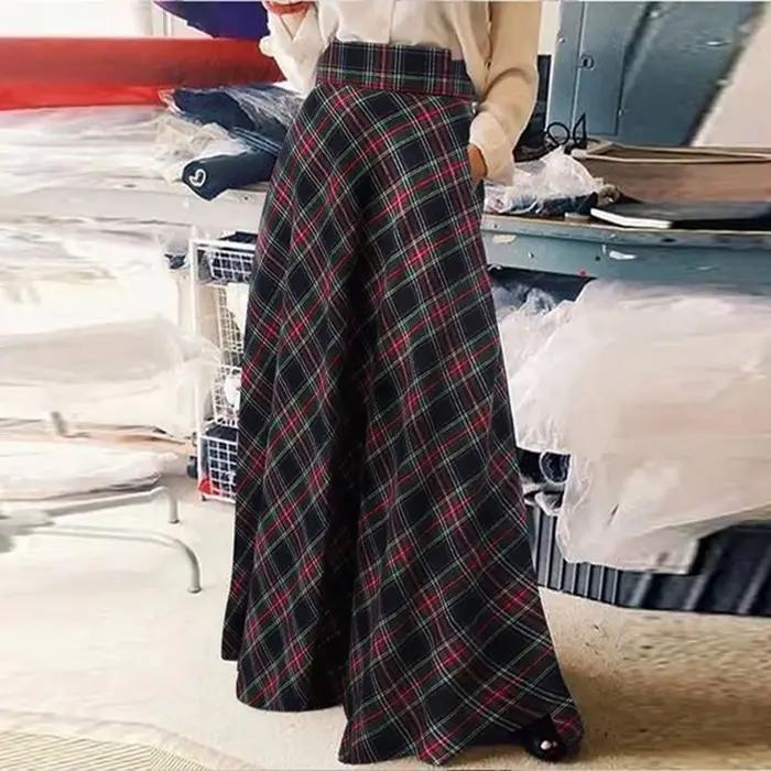 Vintage gris jupe plissée pour femmes