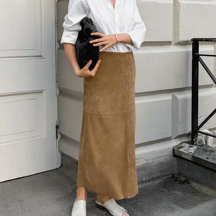 Jupe mi-longue pour femme