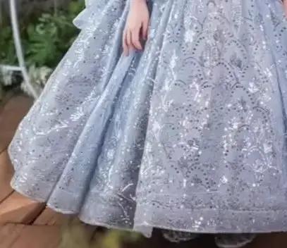 Robe longue de luxe pour filles, tenue princesse d'anniversaire, à fleurs, robes de mariée, tenue de spectacle de Piano pour enfants