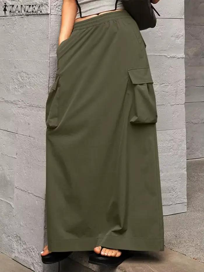 Jupe Longue Cargo Vintage pour Femme
