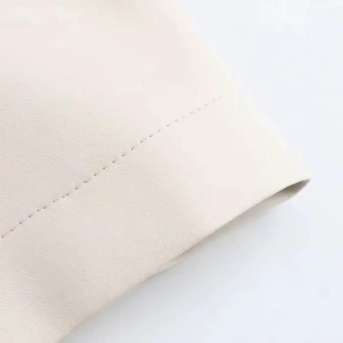 Jupe longue trapèze en faux cuir pour femme, avec ceinture écharpe, ample, grande balançoire, mi-longue, élégante, pour le bureau, nouvelle collection automne hiver