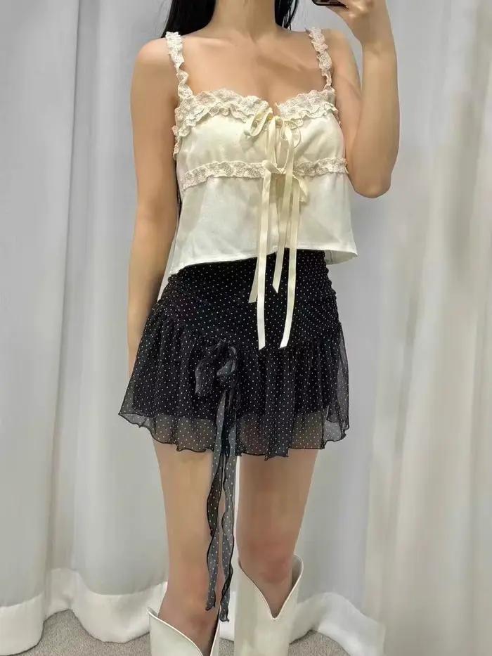 Jupe à pois pour femme
