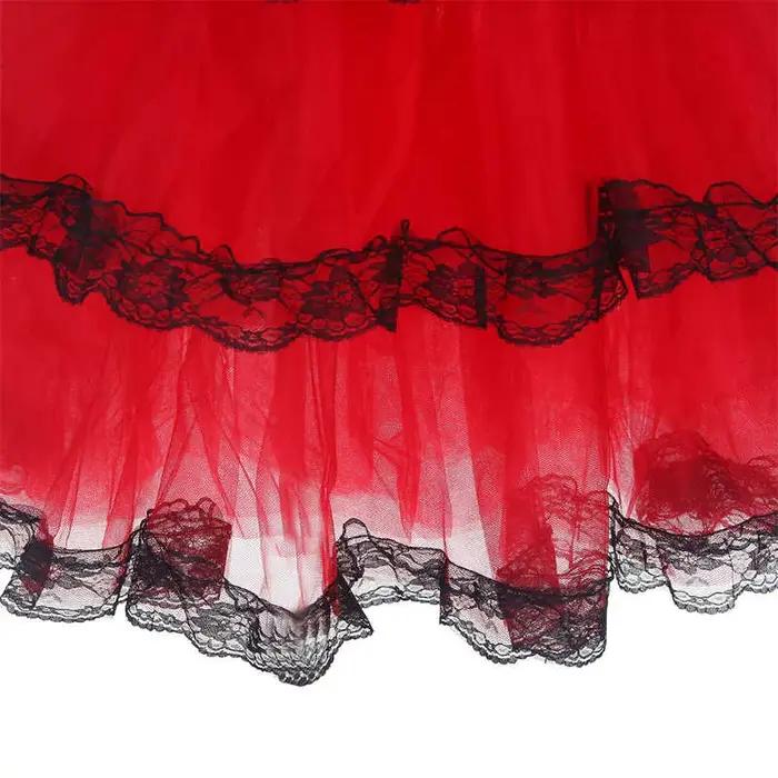 Jupe espagnole rouge pour femme