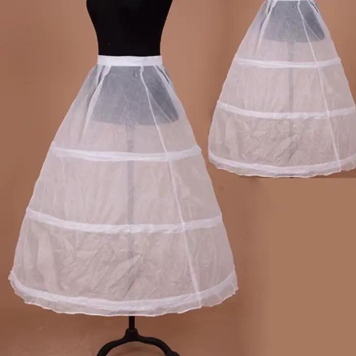 Jupon femme 3 cerceaux sous-jupe blanche accessoires de mariage