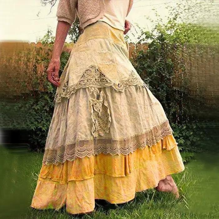 Jupe longue style Boho pour femmes
