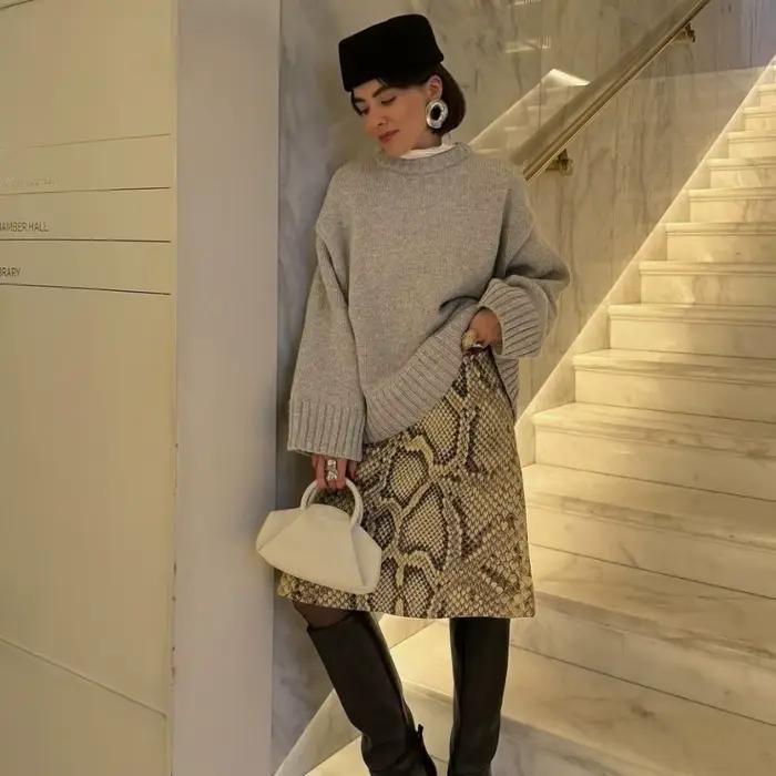 Jupe longue femme coupe ajustée