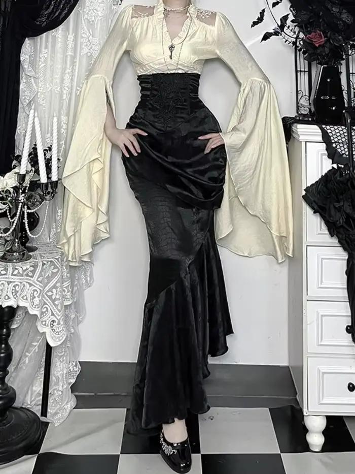 Nouvelle jupe gothique vintage 2026