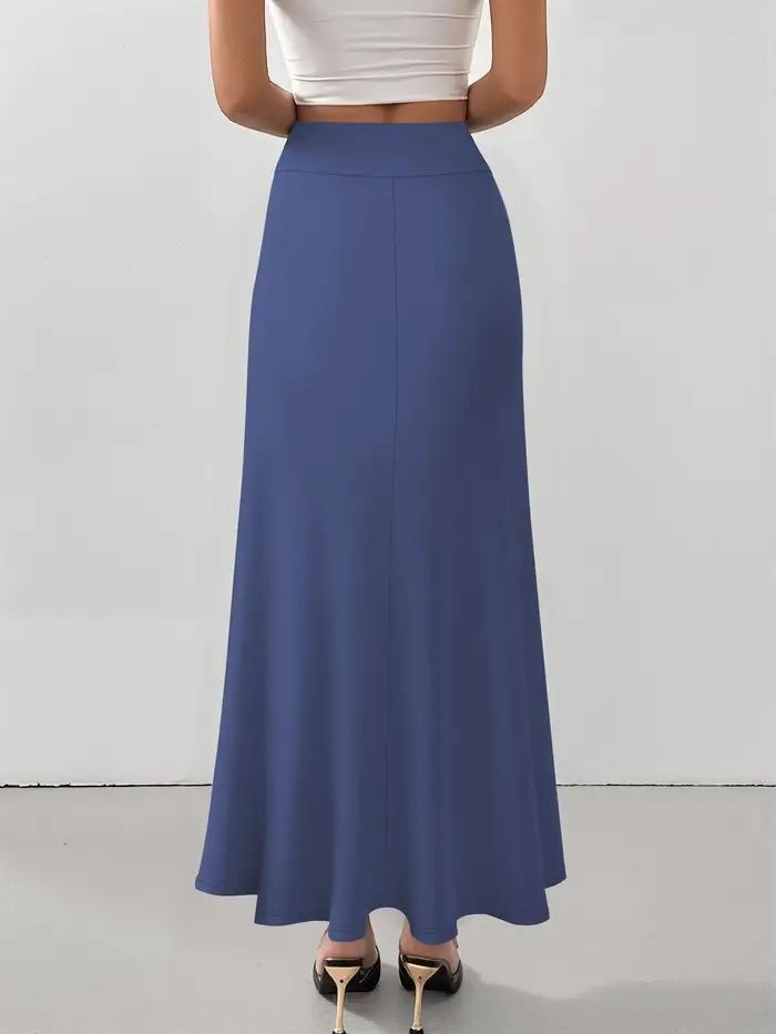 Jupe longue taille haute sur mesure