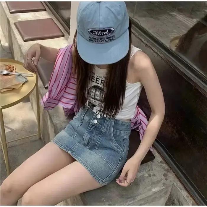 Jupe en jean pour femme