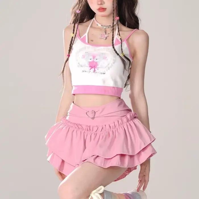 Mini jupes gothiques Harajuku pour femmes