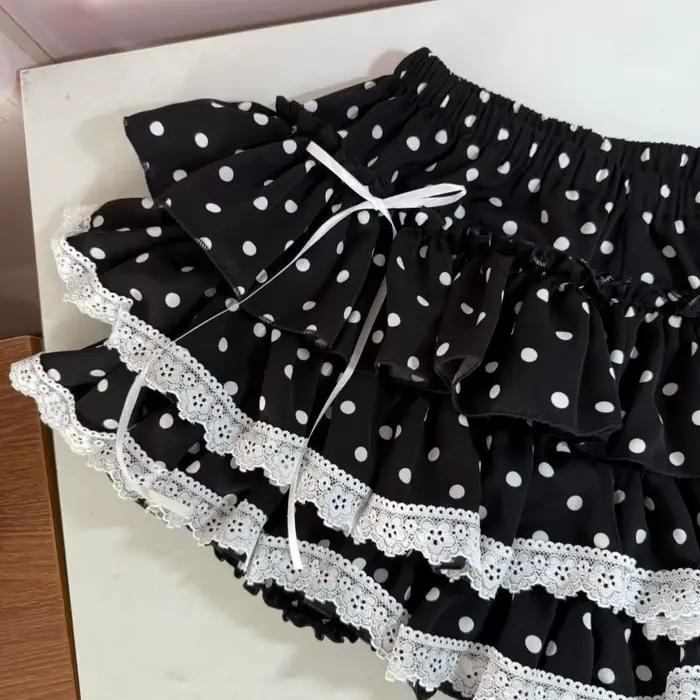 Mini jupe noire de Style français pour femmes