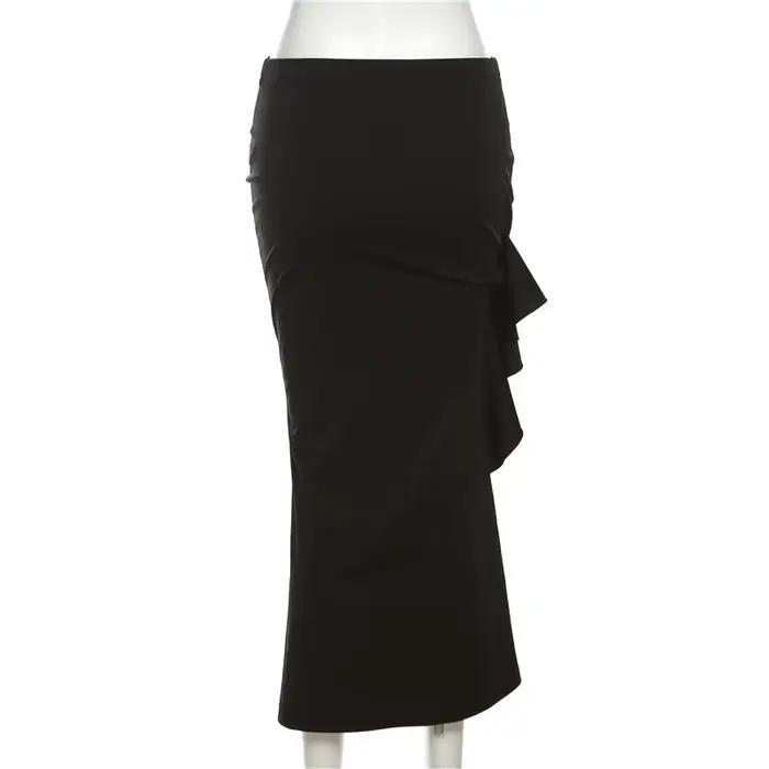 Jupe fendue à lacets pour femmes