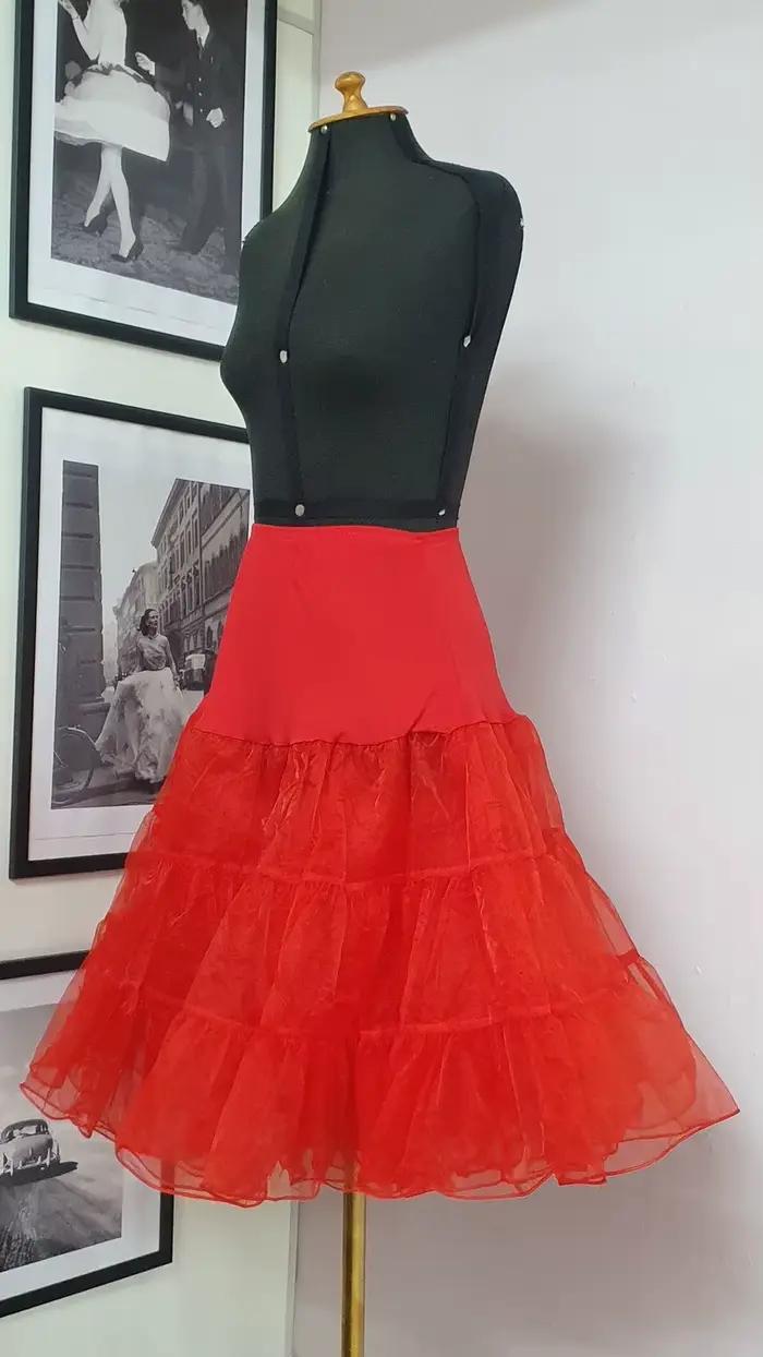 Rockabilly-Jupon de mariage des années 90 pour fille