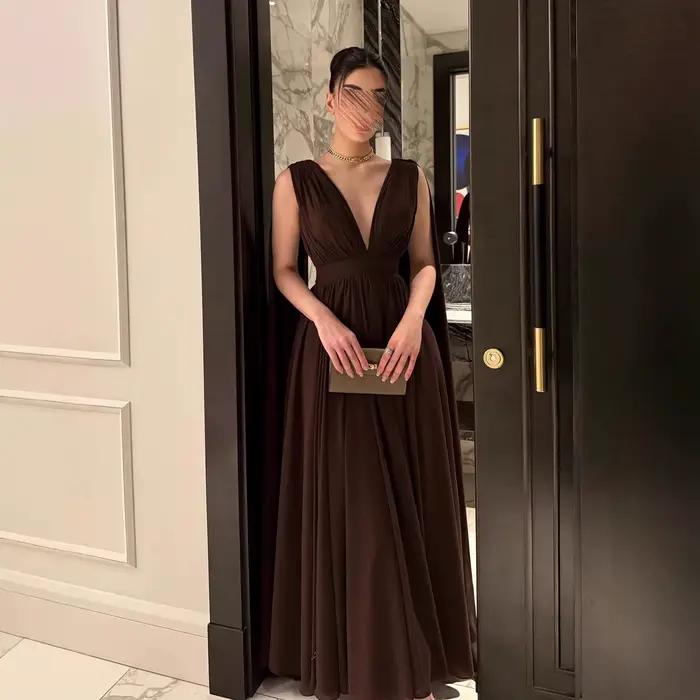 Robe élégante en mousseline de soie