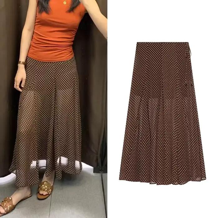Jupe à pois pour femme