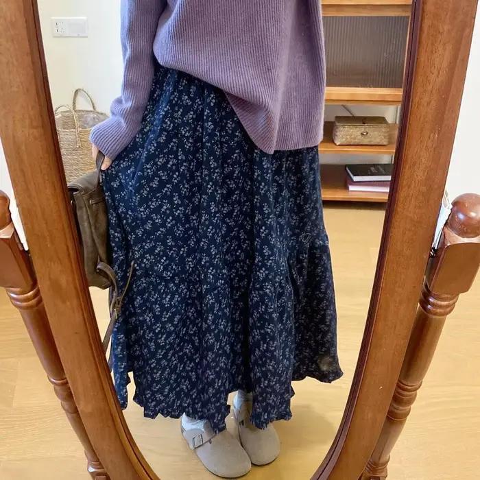 Jupe parapluie florale pour femme