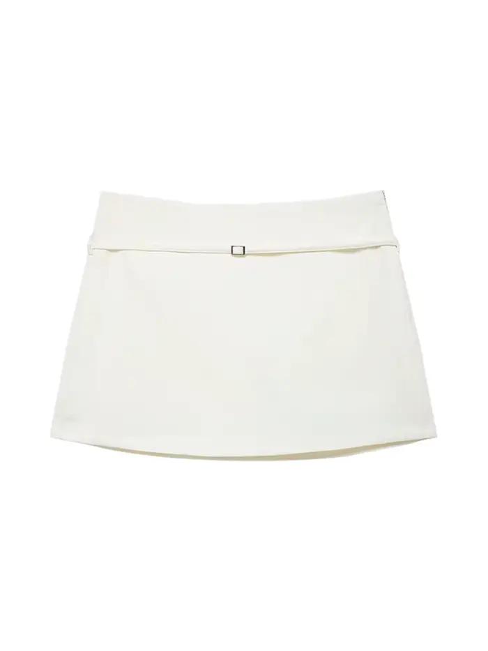 Jupe-short de couleur unie pour femmes