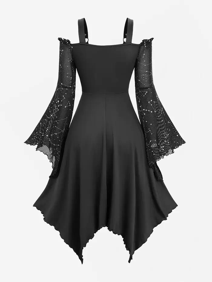 Robe gothique noire victorienne Punk
