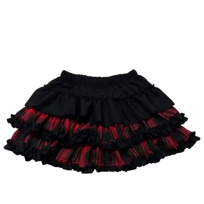 Demi-jupe citrouille taille haute Style Punk