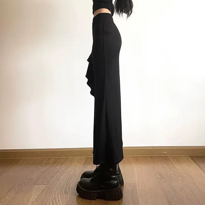 Jupe fendue à lacets pour femmes