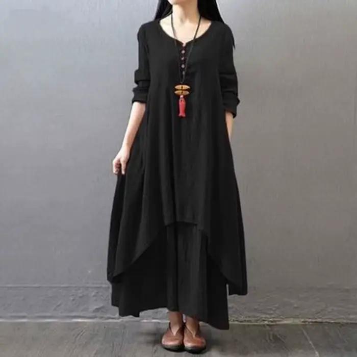Nouvelle fausse jupe longue deux pièces de haute qualité