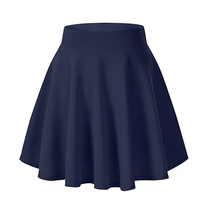 Jupe femmes mode basique Stretch évasé
