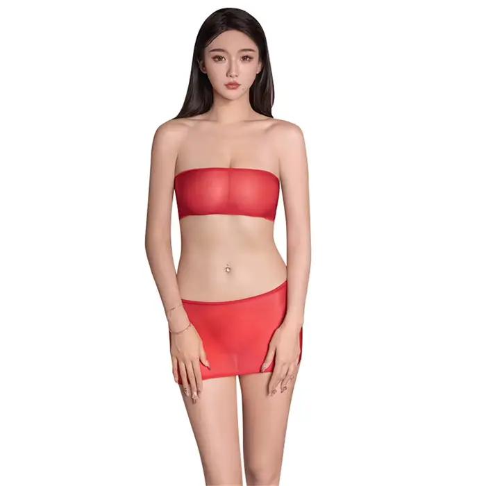 Micro Mini jupe transparente pour femmes