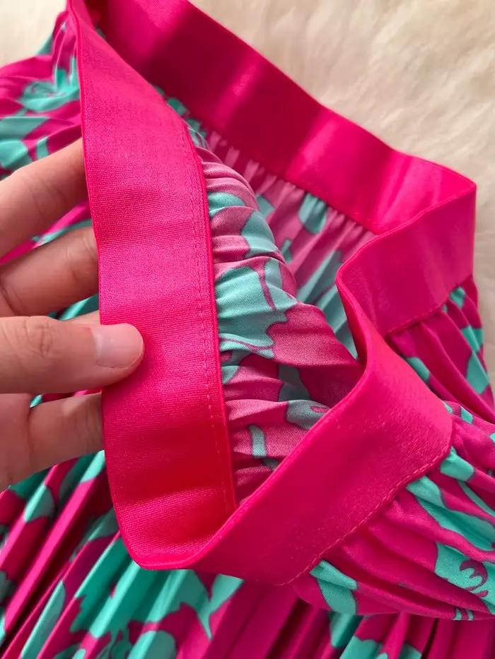 Femmes Style coréen jupe imprimée taille haute minceur a-ligne