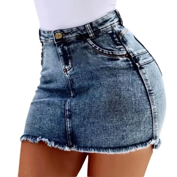 Mini-jupe en jean sexy et chic