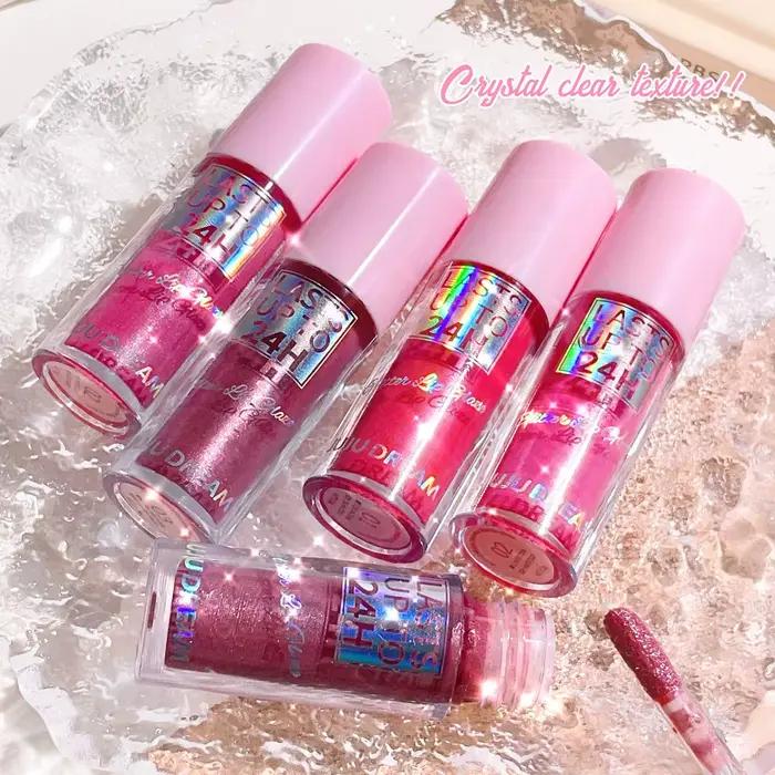 Vernis à lèvres à paillettes à lumière fluide, brillant à lèvres longue durée, liquide imperméable, maquillage, huile, teinte hydratante