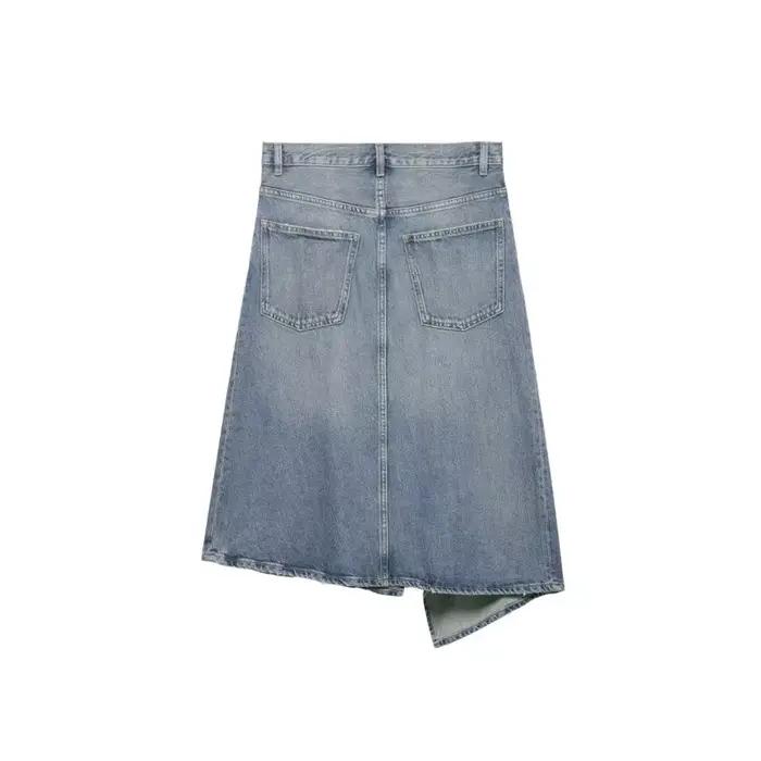 Jupe en jean asymétrique pour femme