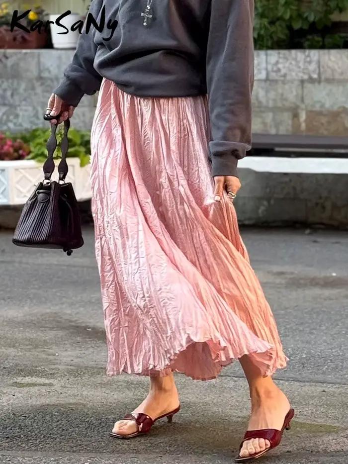 Jupes longues plissées KarSaNy pour femme