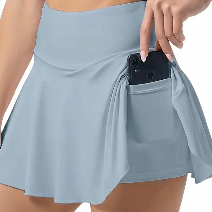 Jupes de tennis plissées avec shorts intégrés et poches