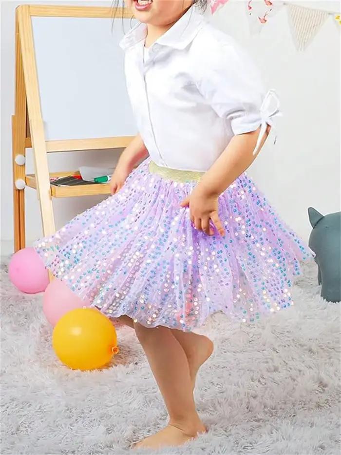 Jupes scintillantes pour jeunes filles