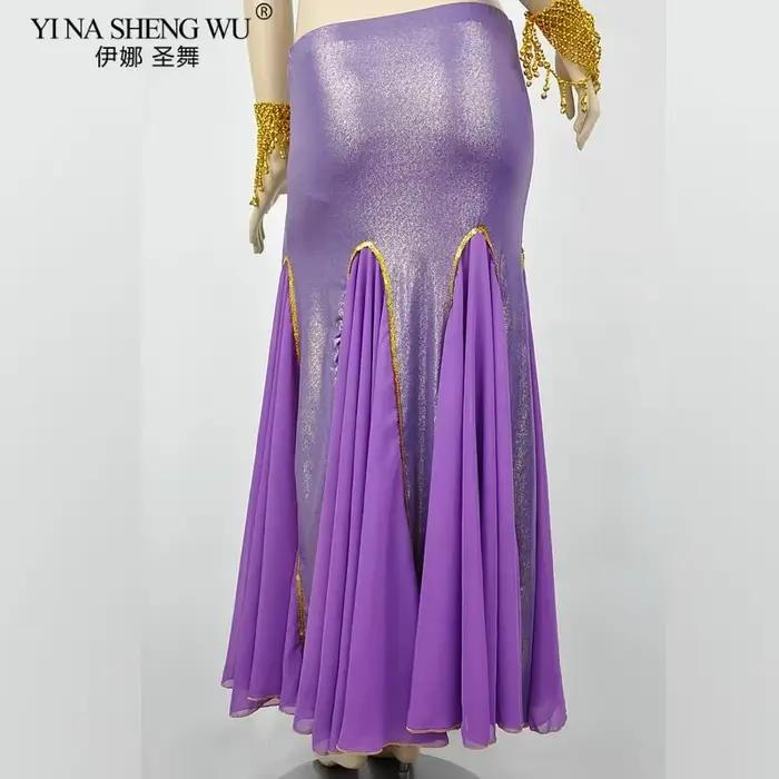 Femmes danse du ventre jupe portefeuille soie mousseline coton inde