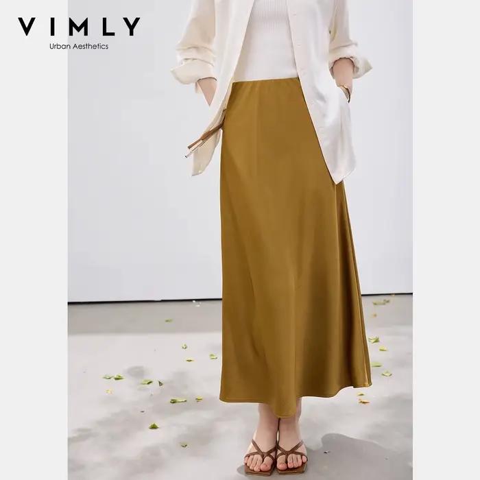 Jupe trapèze en satin VIMLY pour femme