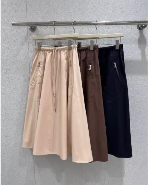 Jupe longue à taille élastique pour femmes