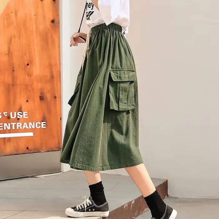 Jupe cargo Harajuku pour femme