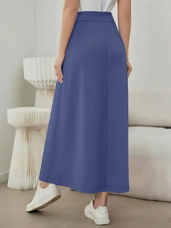 Jupe longue drapée, tissu luxueux et doux
