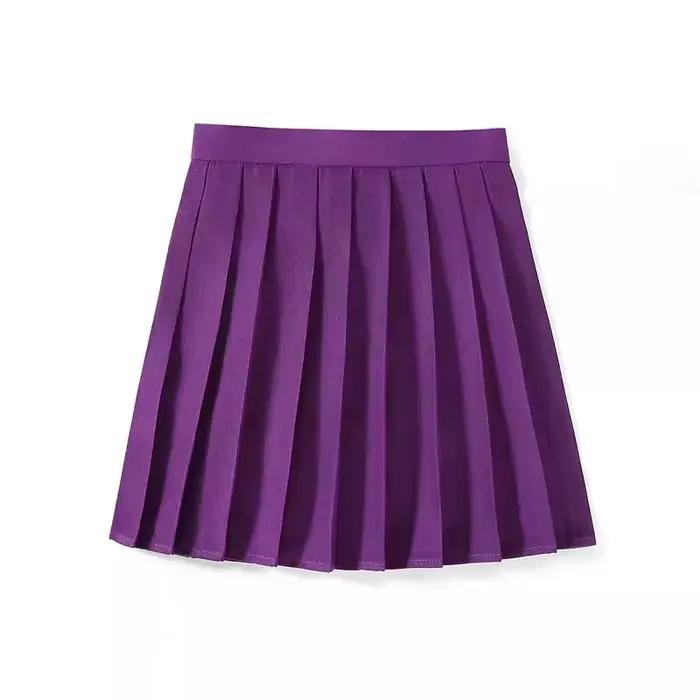 Jupe plissée taille haute préppy plaid pour femmes XS-5XL style écolière danse occasionnelle été hiver
