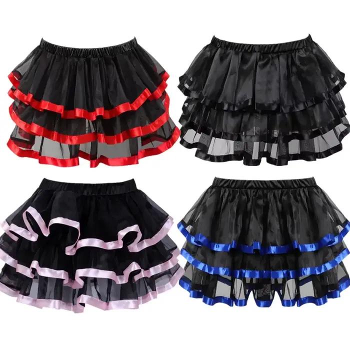 Jupe Tutu Sexy pour Femmes Style Lolita Gothique Vintage Polyvalente Occasions Spéciales